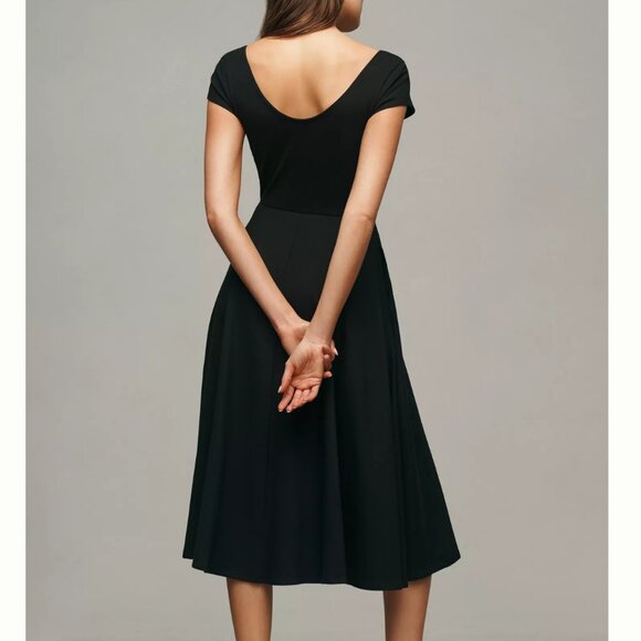 Reformation "Brynn" v-neck Midi Dress - Picture 2 of 4